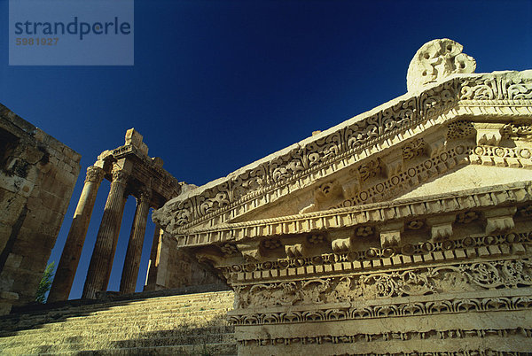 Eintrag zu Roman Tempel des Bacchus  Baalbek  UNESCO World Heritage Site  Libanon  Nahost