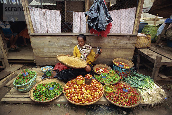 Markt  Rantepao  Toraja Region  Sulawesi  Indonesien  Südostasien  Asien