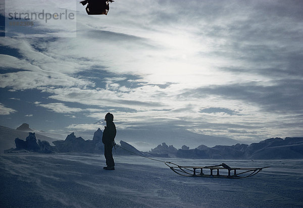 S. Otway schleppen Schlitten  Antarktis  Polarregionen