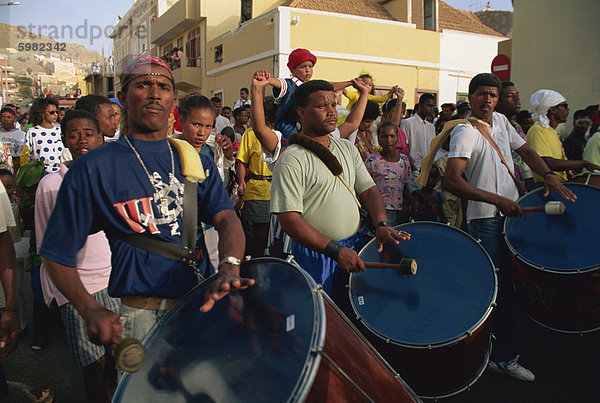 Mardi Gras Festival  Stadt Mindelo  Sao Vicente Island  Kapverdische Inseln  Afrika