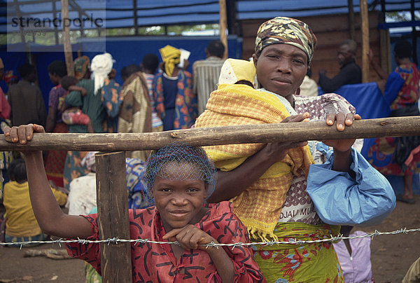 Zairischen Flüchtlinge  Nyagurusu Camp  Tansania  Ostafrika  Afrika