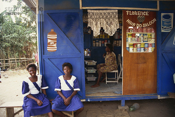 Friseur  östliche Region  Ghana  Westafrika  Afrika