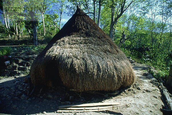 Traditionelle konischen Hütte in Stadt von Kefamenanu  West-Timor  Südostasien  Asien