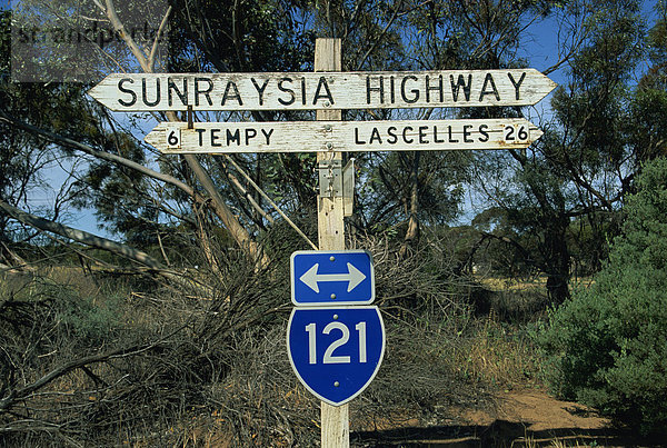 Sunraysia Highway  Victoria  Australien  Pazifik