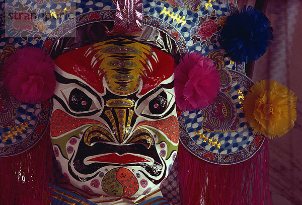 Papier Pappmache Maske  Hungry Ghost  Penang  Malaysia  Südostasien  Asien