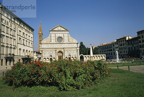 Platz und Kirche von Santa Maria Novella  Florenz  Toskana  Italien  Europa