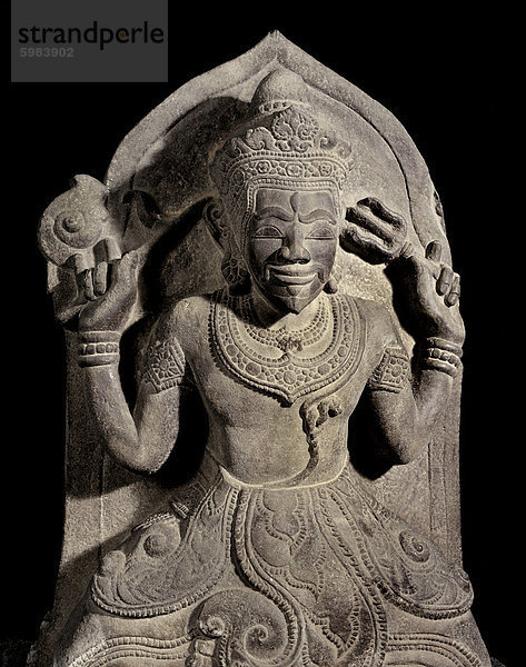 Shiva von Yang Mum  Cham-Kunst aus dem 15. Jahrhundert  Cham Museum  Da Nang  Vietnam  Indochina  Südostasien  Asien