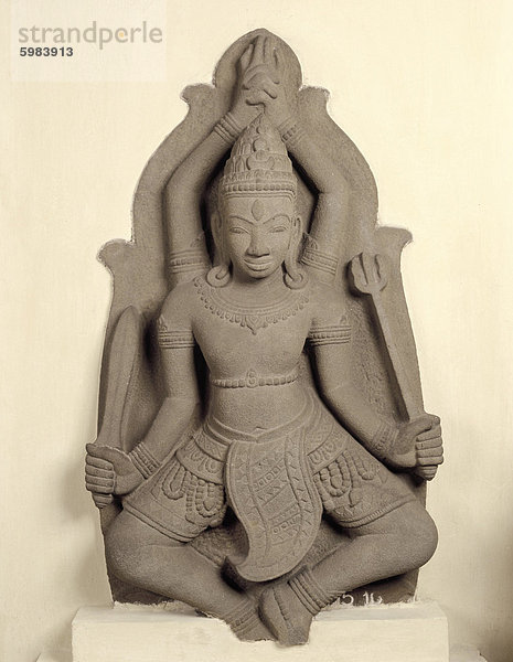 Tanzende Shiva  Thap Mam Stil aus dem Ende des 11. Jahrhunderts  Cham Kunst  Da Nang Museum  Da Nang  Vietnam  Indochina  Südostasien  Asien