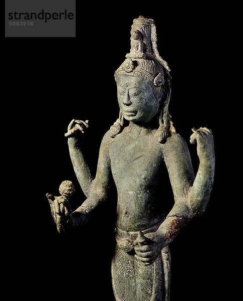 Bronze Avalokitesvara von Binh Dinh  Cham Kunst  aus dem 8. Jahrhundert  Saigon National Museum  Saigon  Vietnam  Indochina  Südostasien  Asien