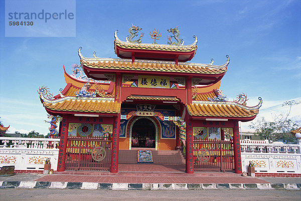 Chinesischer Tempel in Kota Kinabalu  Sabah  Borneo  Malaysia  Südostasien  Asien