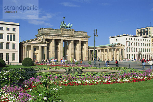 Das Brandenburger Tor  Berlin  Deutschland  Europa