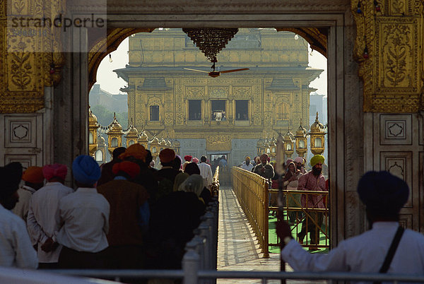 überqueren Richtung Reise Eingang Brücke Asien Indien Punjab