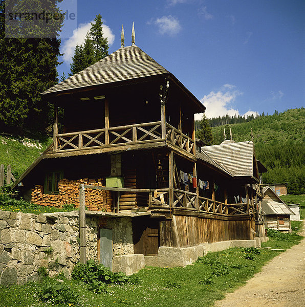 Die orthodoxen Pestera Kloster  Bucegi-Gebirge  Karpaten  Siebenbürgen  Rumänien  Europa