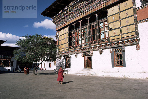 Zentrum des Taschichhodzong  Sitz der Regierung und Hauptkloster  Bhutan  Asien