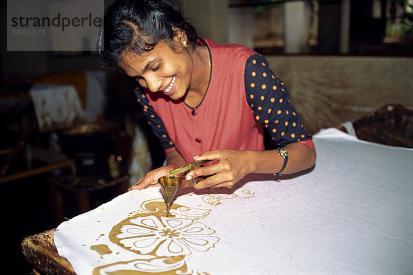 Batik machen  Sri Lanka  Asien