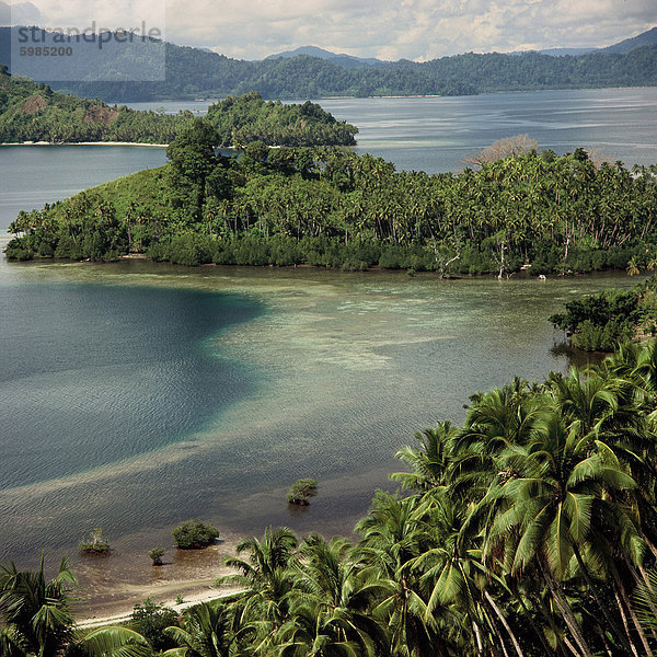 Ansicht der Molukken  Indonesien  Südostasien  Asien