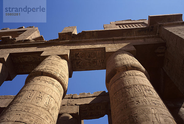 Tempel von Karnak  Theben  UNESCO World Heritage Site  Ägypten  Nordafrika  Afrika