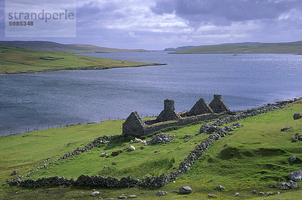 Europa Großbritannien Schottland Shetlandinseln