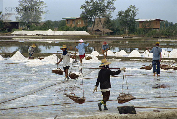 Salz Arbeitnehmer  Bangkok  Thailand  Südostasien  Asien