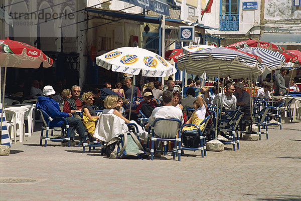 Cafe  Essaouira  Marokko  Nordafrika  Afrika