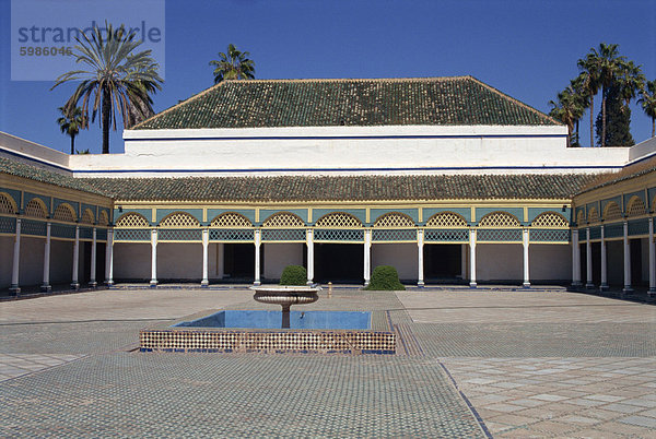 Bahia-Palast  Marrakesch  Marokko  Nordafrika  Afrika