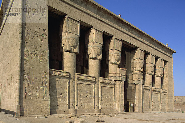 Tempel von Hathor  Dendera  Ägypten  Nordafrika  Afrika