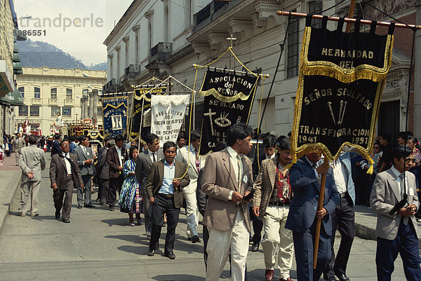 Großstadt Mittelamerika Guatemala Prozession