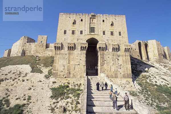 Zitadelle  Aleppo  Syrien  UNESCO World Heritage Site  Nahost