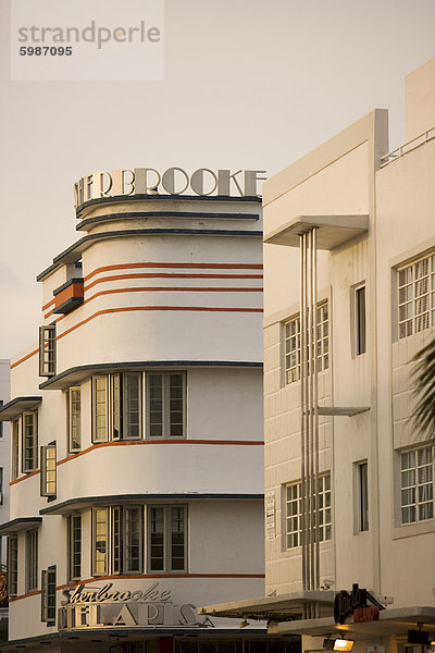 Art-Deco Gebäude  South Beach  Miami  Florida  Vereinigte Staaten von Amerika  Nordamerika