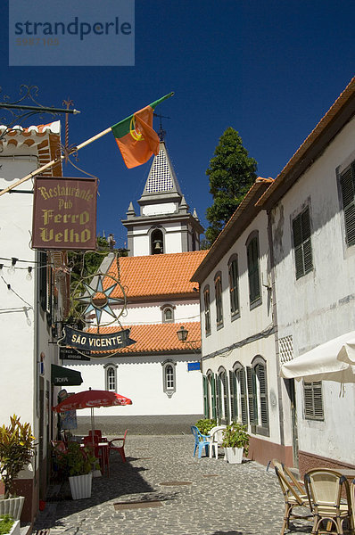Die malerische Stadt von Sao Vicente in Madeira  Portugal  Mitteleuropa