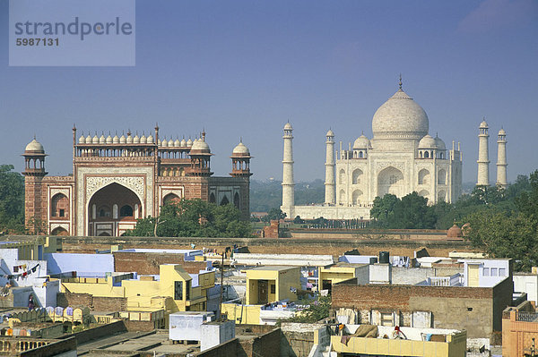 UNESCO Weltkulturerbe  Taj Mahal  Agra  Uttar Pradesh Zustand  Indien  Asien