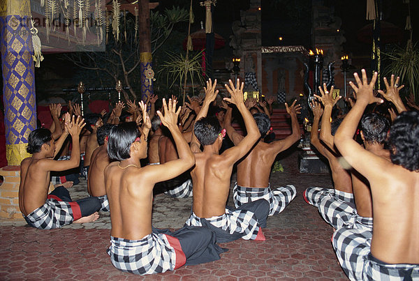 Kecak Tanz  Bali  Indonesien  Südostasien  Asien