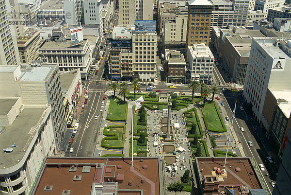 Union Square Gegend  San Francisco  California  Vereinigte Staaten von Amerika  Nordamerika