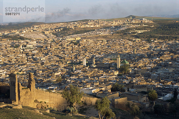 Die Medina oder Altstadt  UNESCO Weltkulturerbe  Fez  Marokko  Nordafrika  Afrika