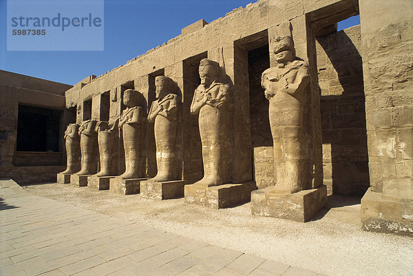 Tempel von Karnak  Theben  UNESCO World Heritage Site  Ägypten  Nordafrika  Afrika