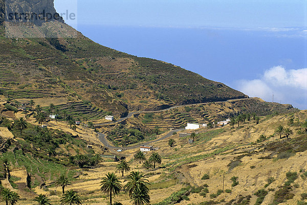 Bereich zwischen Erquito und Las Hayas  La Gomera  Kanarische Inseln  Spanien  Atlantik  Europa