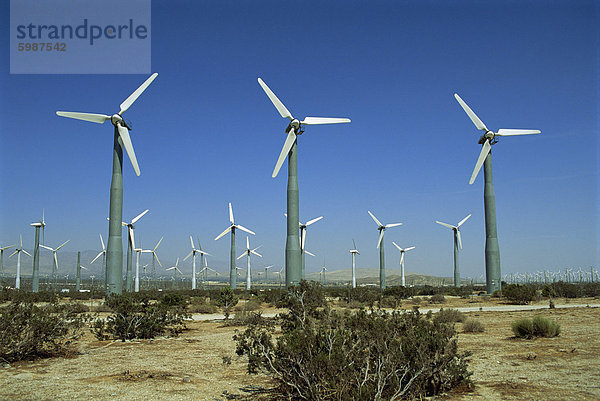 nahe Quelle Amerika Nordamerika Verbindung Windpark Kalifornien