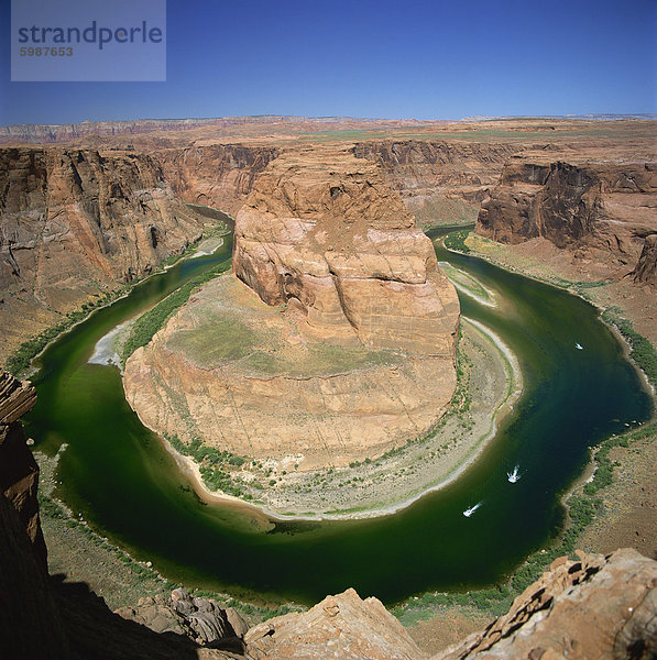 Hufeisen Bend  Colorado River  in der Nähe von Page  Arizona  Vereinigte Staaten von Amerika  Nordamerika