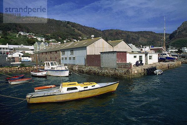 Festgemachten Boote  Simons Town  Kapprovinz  Südafrika  Afrika