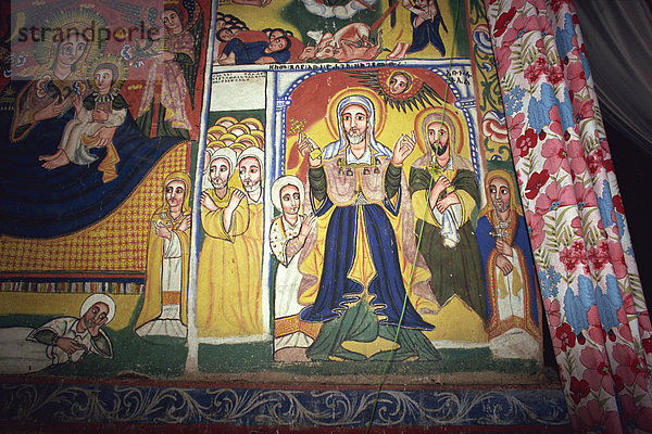 Kloster Gemälde  Zeghe  See Tana  Äthiopien  Afrika