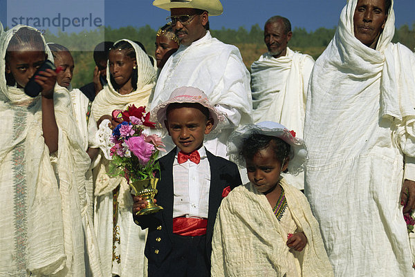 Page Boy bei Hochzeitsfeier  Äthiopien  Afrika
