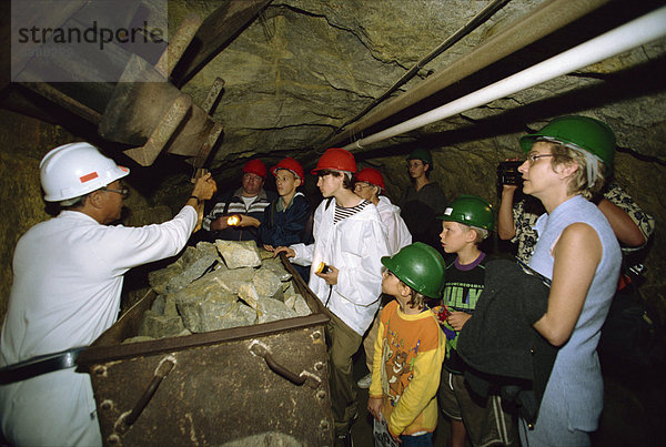 Besuch der Goldmine Riff  Gold Reef City  Johannesburg  Südafrika  Afrika