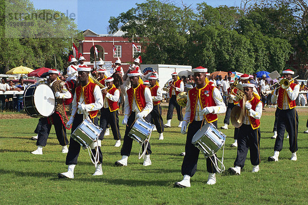 Band von der Westindien Regiment  Barbados  Antillen  Karibik  Mittelamerika