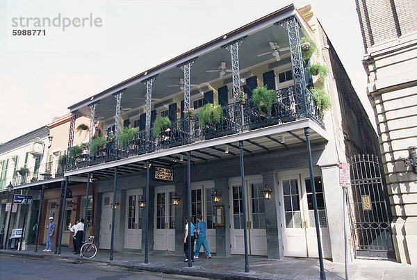 Vereinigte Staaten von Amerika USA französisch Restaurant Nordamerika Louisiana New Orleans Viertel Menge