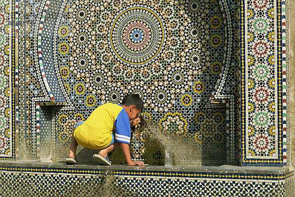 Brunnen  Meknès  Marokko  Nordafrika  Afrika