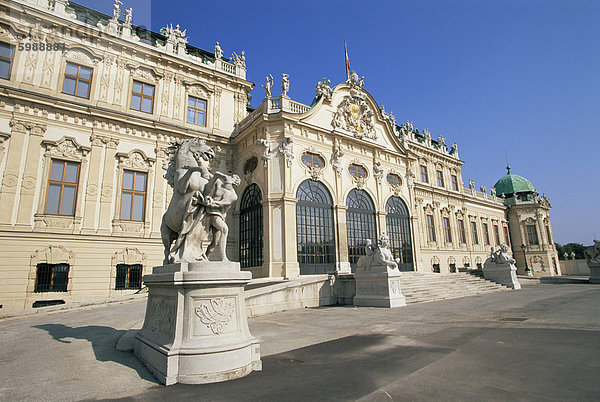 Oberen Belvedere  Wien  Österreich  Europa