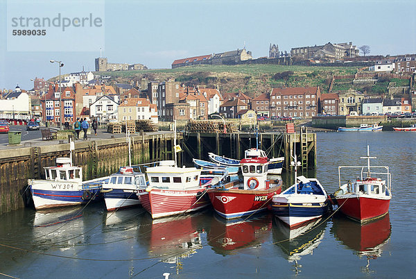 Whitby Hafen  Yorkshire  England  Vereinigtes Königreich  Europa