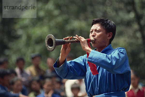 Yi-Trompeter  West Guizhou  Guizhou  China  Asien