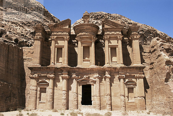 Anzeige-Dayr (Kloster)  Petra  UNESCO World Heritage Site  Jordanien  Naher Osten