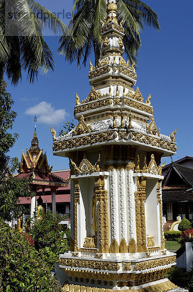 Wat Si Saket  das auf Befehl von Chao Anou  letzter König von Vientiane  Vientiane  Laos  Indochina  Südostasien  Asien